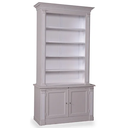Jolie Bookcase Set in Gray Paint Finish
